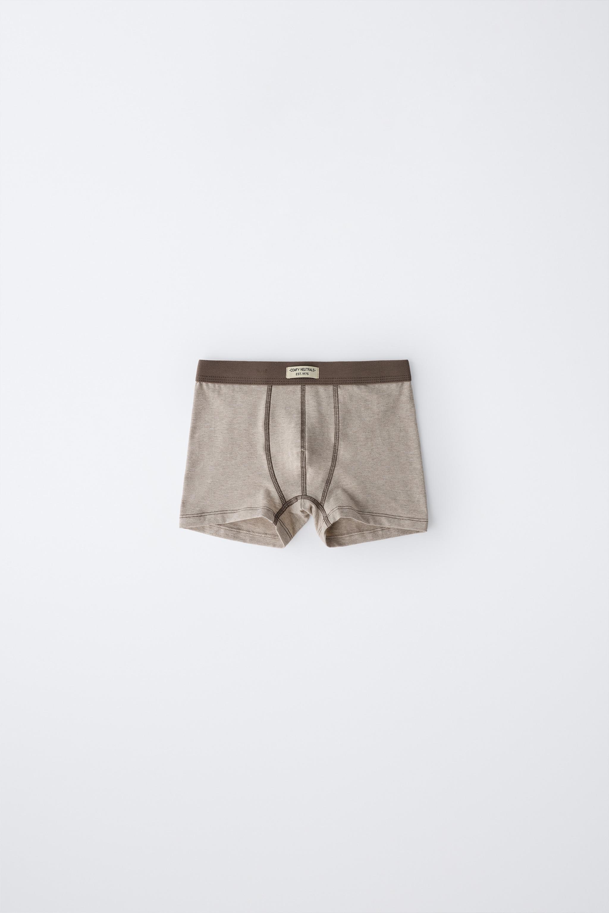 6-14 ANS / PACK DE TROIS BOXERS ÉTIQUETTE
